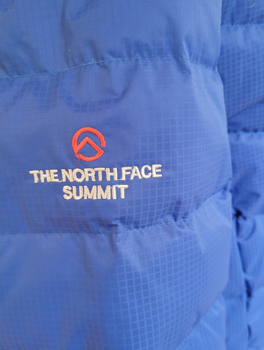 The North Face Women’s 900 Fill Cobalt Blue Down Puffer Parka Faux Fur Hood Coat - Picture 10 of 10